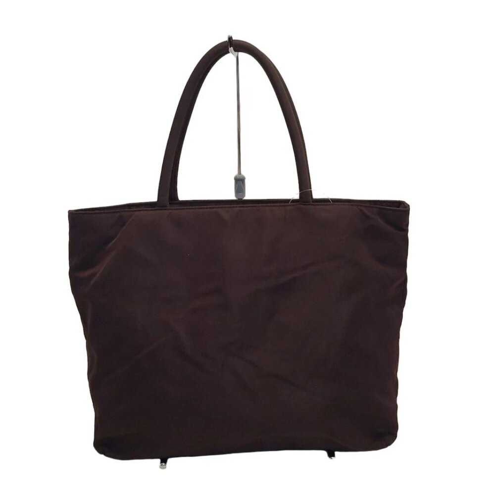 PRADA - Dark Brown Nylon Handbag 156-051025 - Picture 2 of 8